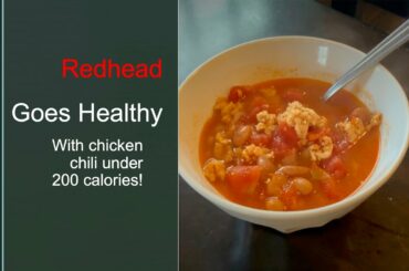 HEALTHY INSTANT POT CHICKEN CHILI RECIPE - UNDER 200 CALORIES PER SERVING