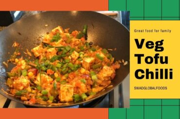 Veg Tofu Chilli Recipe - How to Make Veg Tofu Chilli at Home