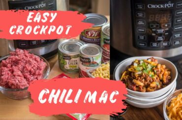 Easy Crockpot Chili Mac Recipe