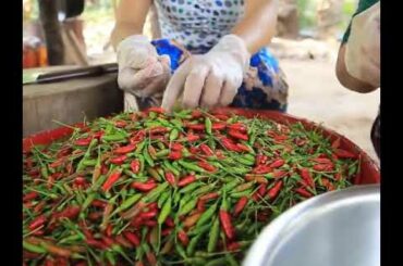 Cooking crispy pork with potato and chili recipe