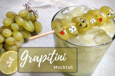 Mocktail Recipe | Summer Coolers | Grapes + Cucumber + Green Chili Mocktail | Non alcoholic drinks