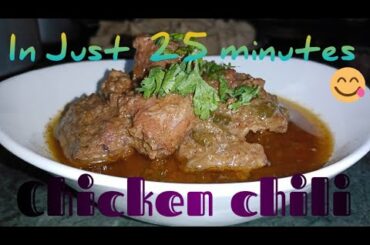 Chicken chili gravy// chicken chili kaise bnaye??//chicken chili easy recipe//