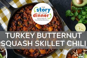 Turkey Butternut Squash Skillet Chili