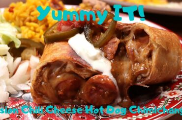 Fusion Chili Cheese Hot Dog Chimichanga +(GIVEAWAY $$$) [ASMR] | Yummy It Food