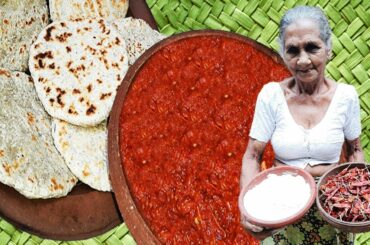 Coconut Roti with Chili Sambol (Pol Roti)