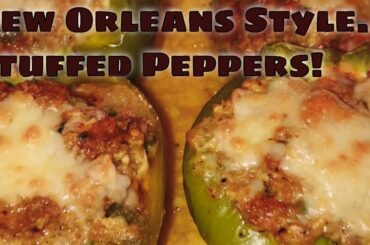 Crab & Shrimp Stuffed Bell Pepper Recipe!