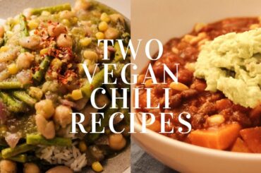 ONE POT VEGAN CHILI RECIPES | 2 SUPER easy meatless chilis | Plant Based Pasta Party
