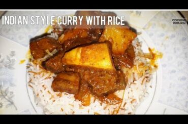 Indian style curry with rice | beef chili fry | Indian recipes