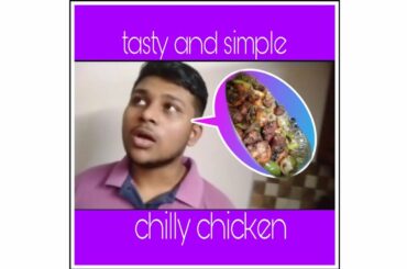 Making chili chicken at home || easy and simple