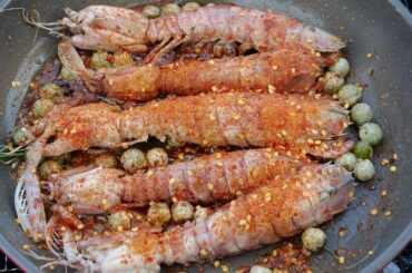 Best Time at the Beach Testy Fresh Mantis Shrimp with Hot Chili flavor