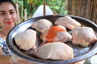 Yummy cooking chicken leg crispy recipe with chili sauce