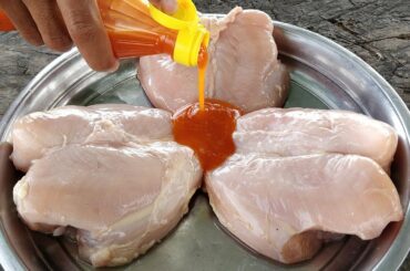 Deep Fried Chicken Chest with Chili Sauce Recipe / Kdeb Cooking