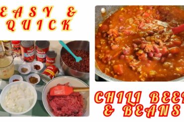 HOW TO MAKE CLASSIC CHILI BEEF & BEANS | EASY & QUICK | LOW SODIUM/UNSALTED | THE UNSALTED KITCHEN