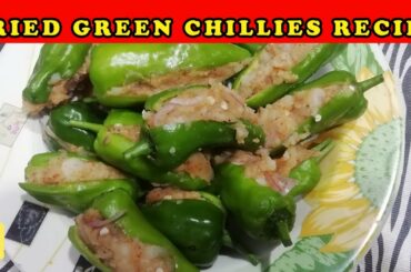 Fried green chili recipe | Best chili recipe | stuffed green chili recipe by Dhaba foods