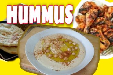 HOW TO MAKE HUMMUS # BOILED CHICKPEAS RECIPE # CHICKPEAS PASTE # CHILI POWDER # OLIVE OIL