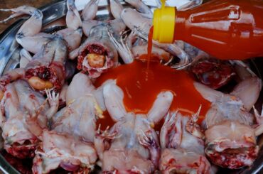 Delicious Deep Fried Frog with Chili Sauce Recipe / Miet Kitchen
