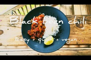 Vegan black bean chili