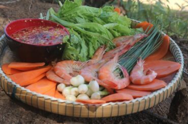 Cooking Water coconut Shrimp with chili Sauce Recipe