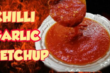 Chilli garlic tomato sauce recipe | chilli garlic ketchup recipe |chili garlic by kitchen wichen |