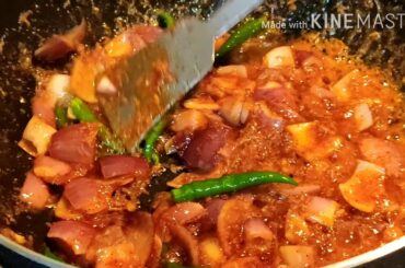 Restaurant Style "Chili-Chicken" recipe in bengali