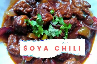 Soya Chili Recipe | Soyabean Chili Recipe | How to Cook Soya Chili
