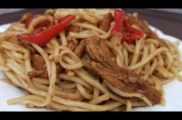 Chicken Chili Chow Mein |The Cooking Catalouge