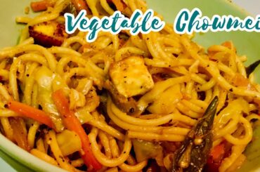 Vegetable Chowmein Noodles Recipe Desi Street Style chili noodles fried paneer veg noodles in 5 min