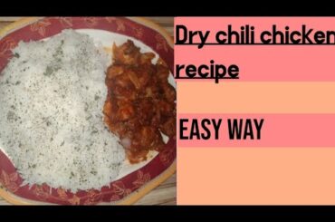 Dry chili chicken recipe by easy and simple method |cooking with iqra khan|