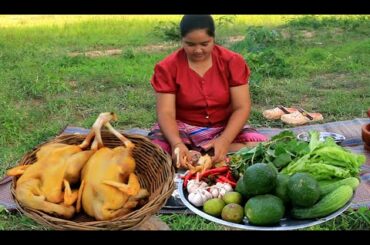 Wow amazing cooking two Chicken with chili recipe & Cooking life