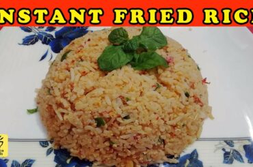 Instant fried rice recipe | Quick and Easy fried rice street food recipe| Egg fried rice| Dhaba food
