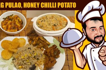 How to make Veg Pulao & Honey Chilli Potato | Tamil | Fun Cooking |