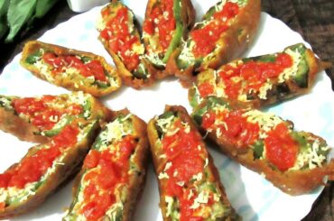 Easiest recipe of Chile Rellenos(Veg Indian style)Stuffed Peppers|Mexican Cuisine|Divine Veg Recipes