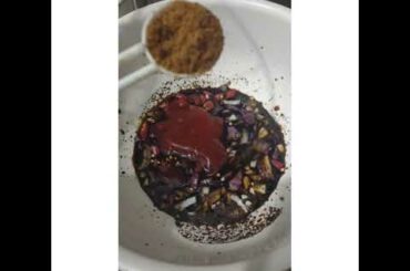 My spicy pork belly with red small chili