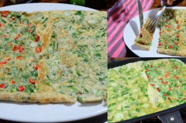 How to Fry Perfect Egg with Long Bean and Okra Recipe