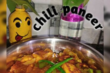 Chili paneer recipe in a easy and Instant way