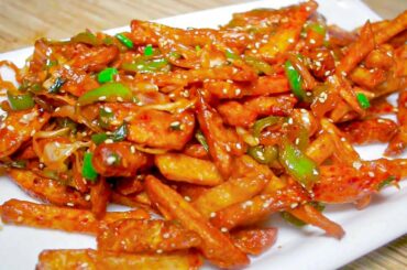 (Potato Chili) honey chilli potato recipe in hindi | 5 Minute May chilli potato kaise banaye video