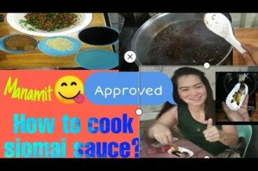 Learn to cook chili sauce for siomai in simple way
