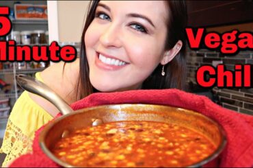 5 Minute Vegan Chili | 5 MINUTE MEALS