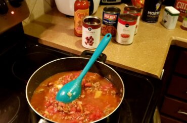 Simple beef chili stew