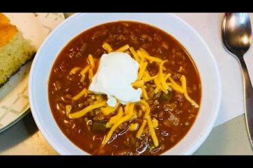 CHUNKY CHILI RECIPE