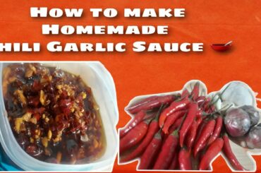 How to make Chili Garlic Sauce || Homemade || Roselle Regondola