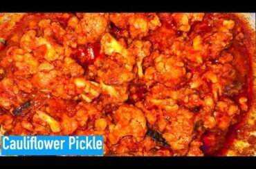 Spicy and tasty cauliflower pickle