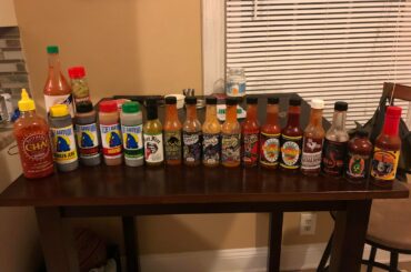 My partner and I both like our eyelids to sweat. Here’s our current spread.