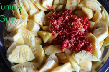 Eating Pineapple with Chili Salt Recipe - Cooking With Davy