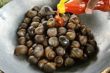 Field Snail Cooking Yummy Ingredient / Snail Fried Chili Sauce Recipe
