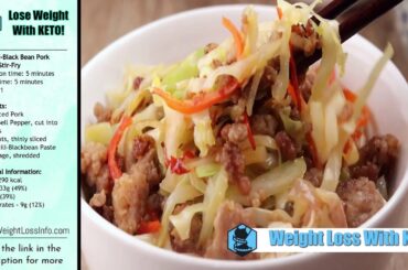 Keto Chili | Easy Low Carb Black Bean Pork Cabbage | Weight Loss With Keto Recipes