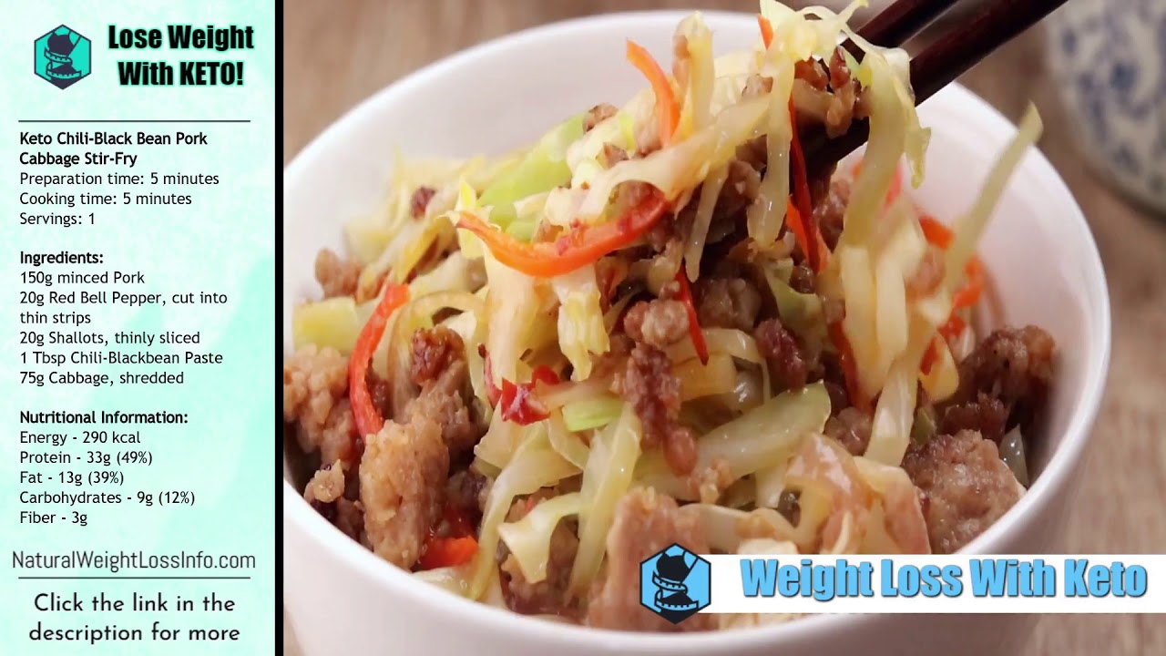 Keto Chili Easy Low Carb Black Bean Pork Cabbage Weight Loss With