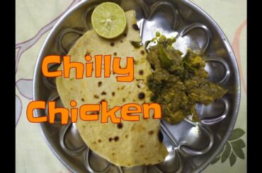 Green chili Chicken | Spicy Chicken Curry | Curry without MIRCHI POWDER | Jeenu's Kitchen |