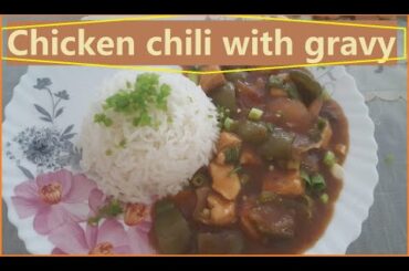 Chicken chili with gravy |Restraurant style| |Homemade| |Easy recipe|  |Beyond the platter|