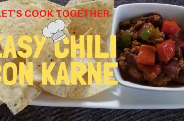 HOW TO MAKE EASY CHILI CON KARNE | YUMMY FOOD | EASY TO DO | IRISH JAYNE LOYER